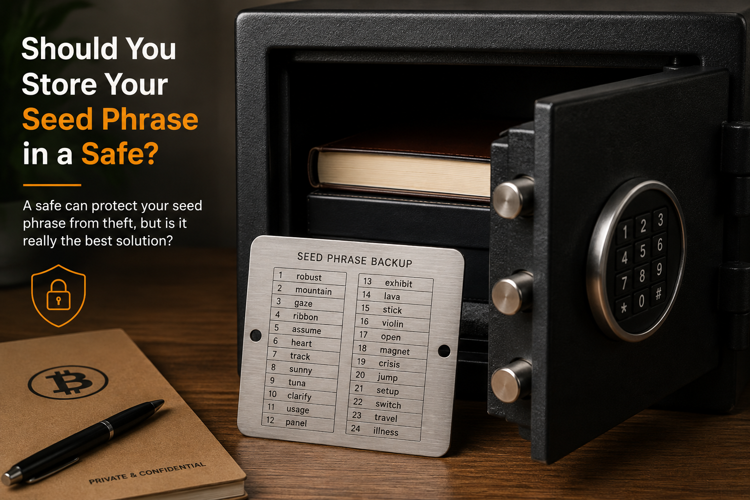 Should You Store Your Seed Phrase in a Safe?